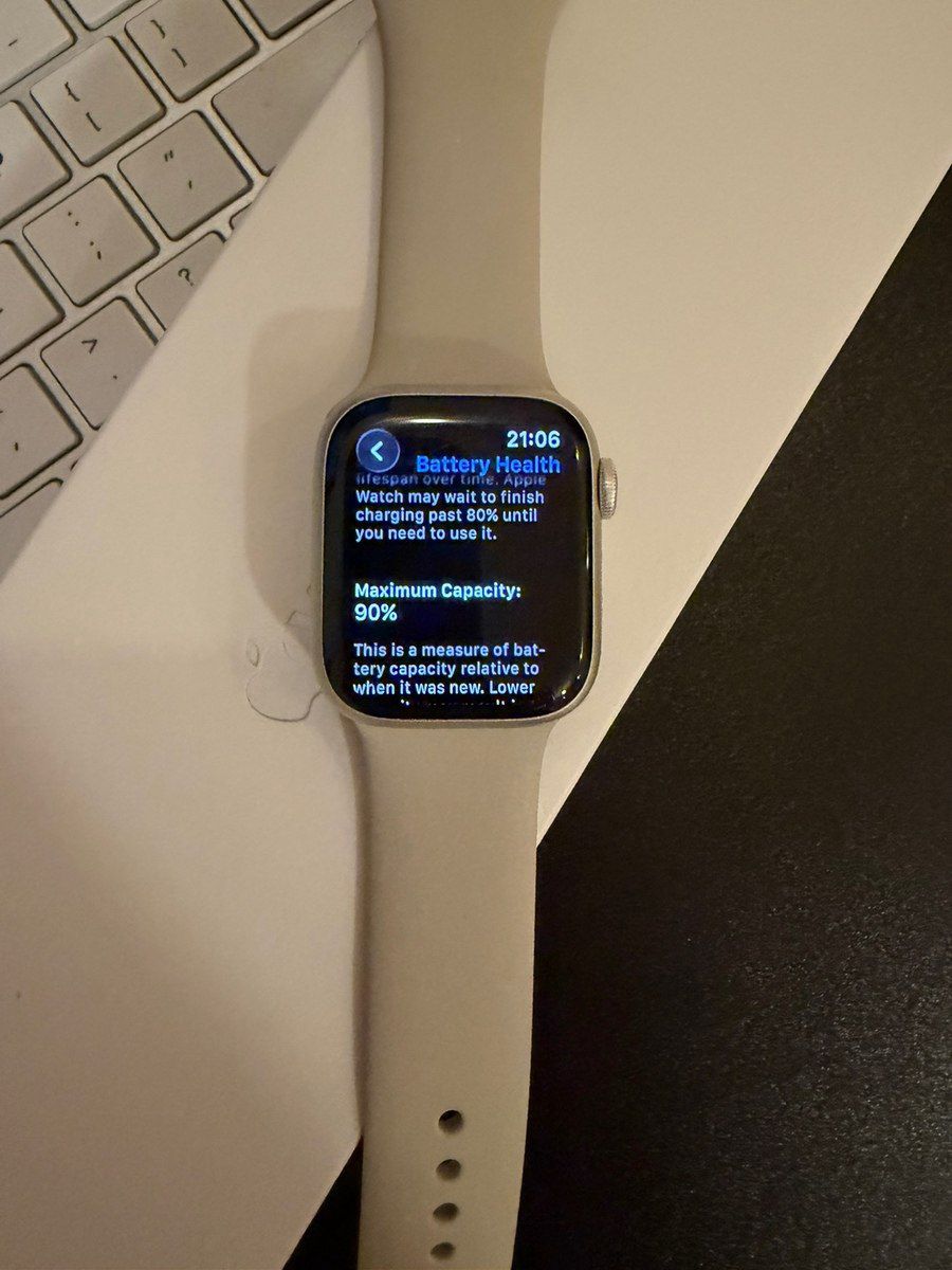 Apple Watch Series 8 Aluminum Starlight 41mm — Ağıllı saatlar və biləkliklər, Bakı (10)
