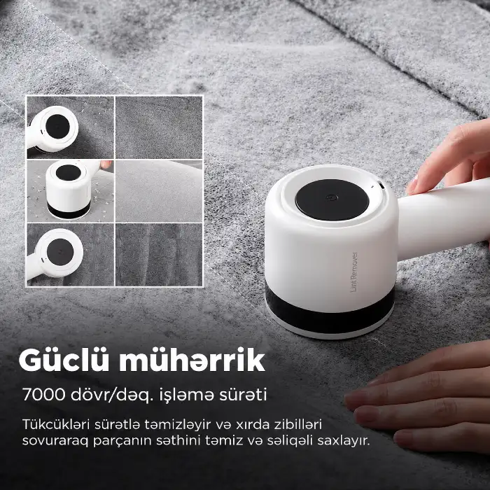 Deerma DEM-MQ813W Lint Remover — Qayğı texnikası və aksesuarları, Bakı (5)