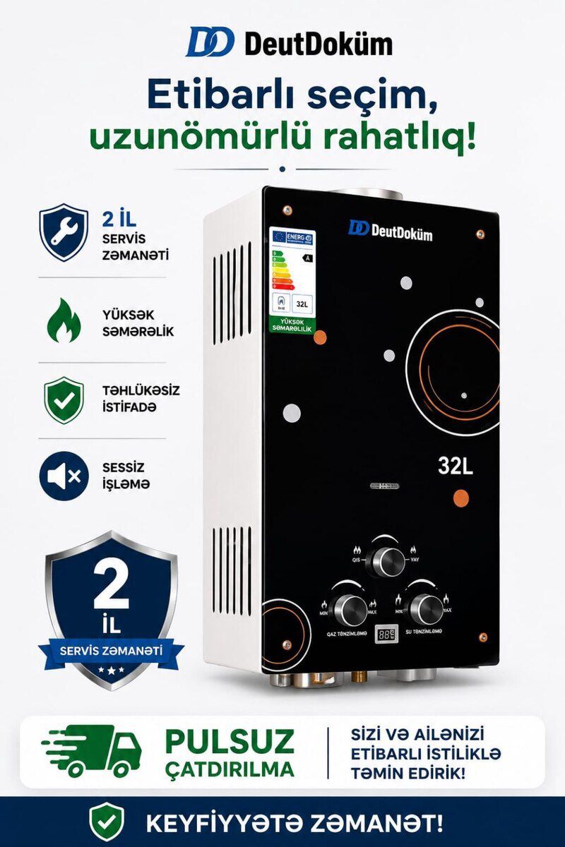 Su qızdırıcı Demirdöküm 32 lt — Təmir və inşaat, Bakı