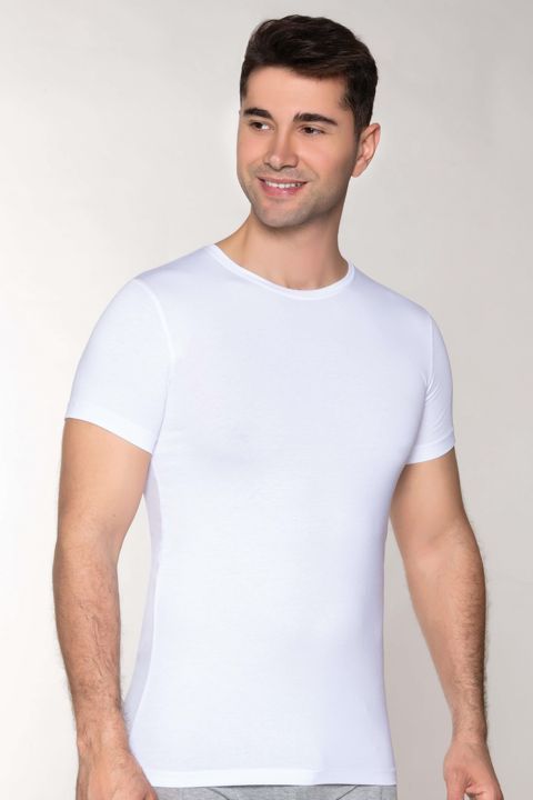 Kişilər üçün futbolka Dowry_511xxl, ağ, modal/pambıq/elastan, ölçü 2XL — Bakı