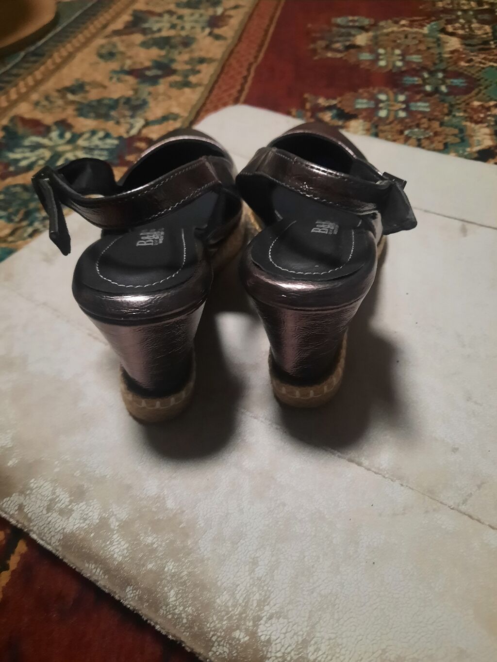 Qadın üçün platformalı ayaqqabı. Model arxadan bağlanan kəmərli — Tufl, Bakı (5)