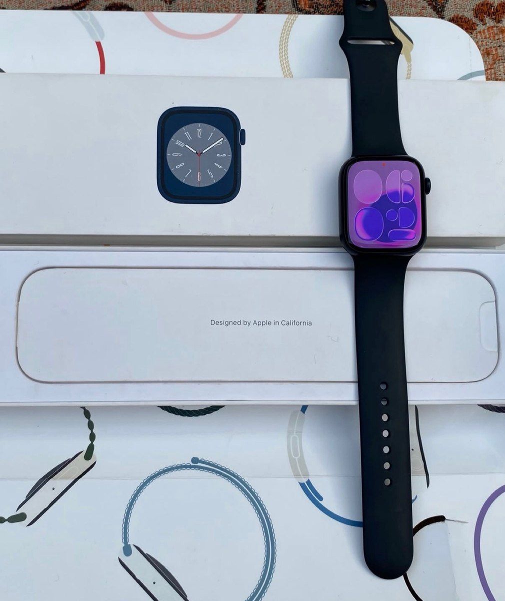 Apple Watch Series 8 Aluminum Midnight 41mm — Ağıllı saatlar və biləkliklər, Bakı (4)