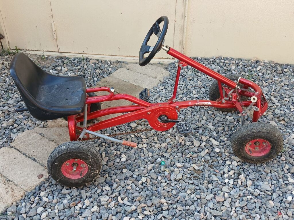 Uşaq pedaqlı kart (pedalla idarə olunan go-kart) - Rəng: qırmızı — Uşaq velosipedləri, Bakı (3)