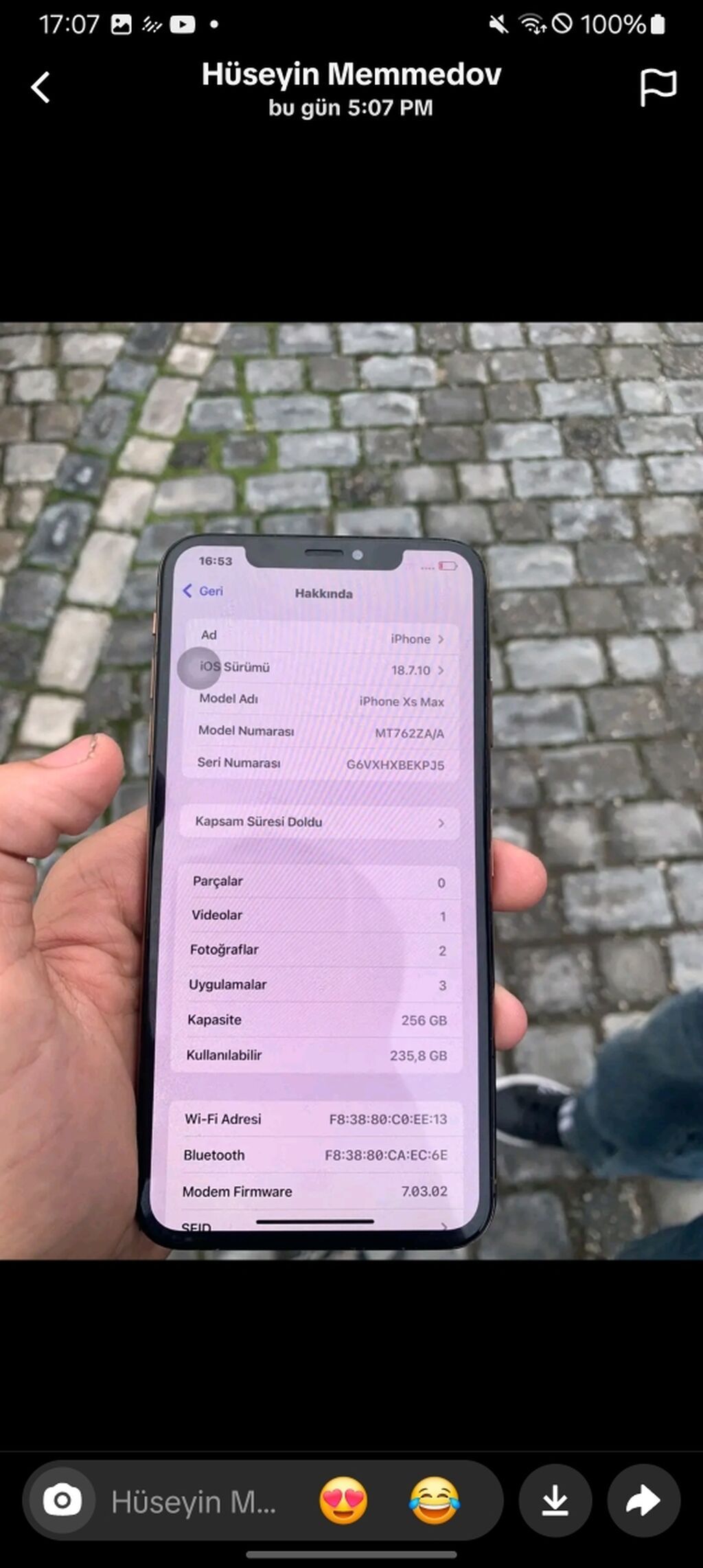 IPhone Xs Max, 256 GB, Qızılı, Face ID — Apple iPhone, Bakı (2)