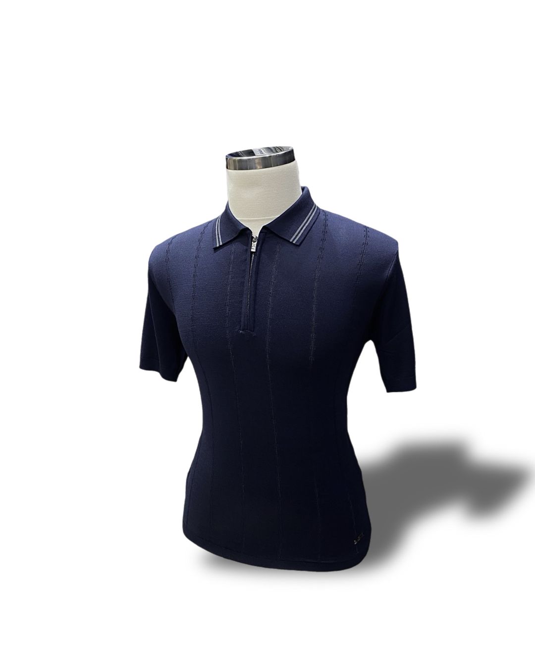 Kişilər üçün polo, tünd göy, zolaqlı pambıq, ölçü XL — Mallar, Bakı (3)