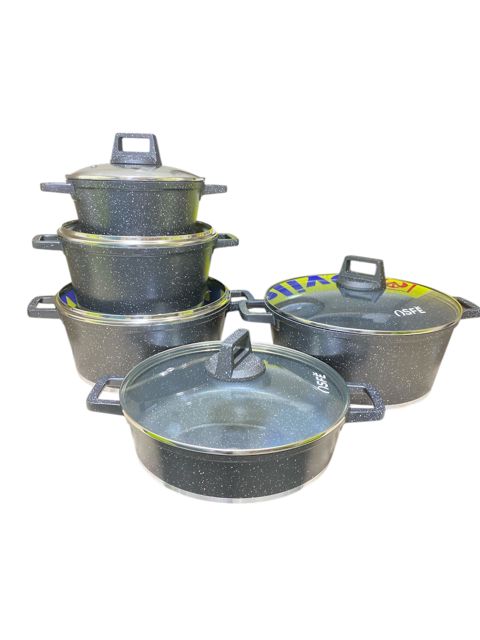 Qab-qacaq dəsti Ofse, qranit, boz, 5 parça — Bakı