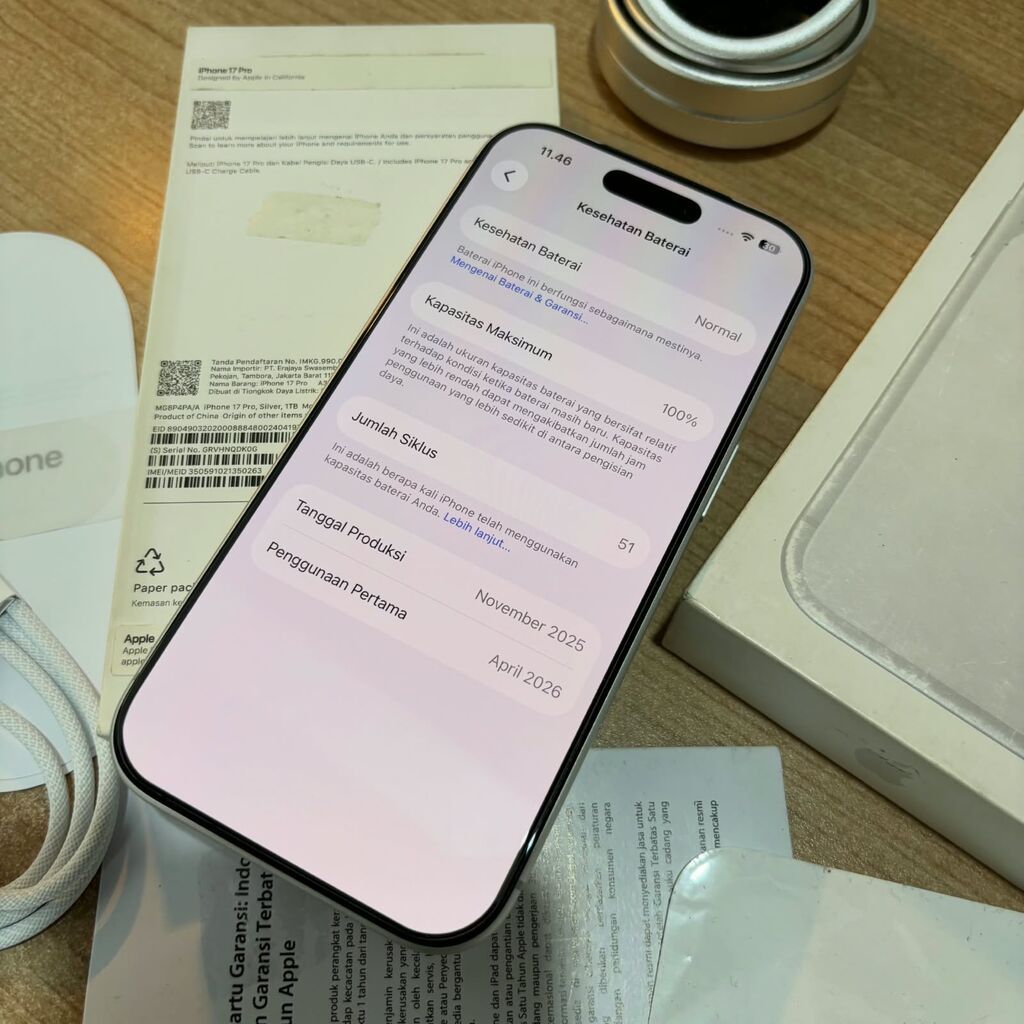 IPhone 17 Pro, 1 TB, White Titanium, Sənədlərlə — Apple iPhone, İsmayıllı (3)