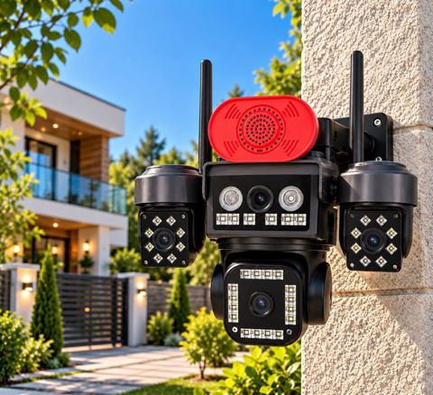 4 Linzalı WiFi Smart təhlükəsizlik kamerası — Bakı