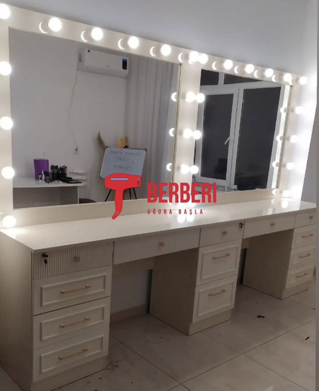 Vizaj/saç ustaları üçün professional vizaj masaları və salon güzgü — Masalar, Bakı (2)