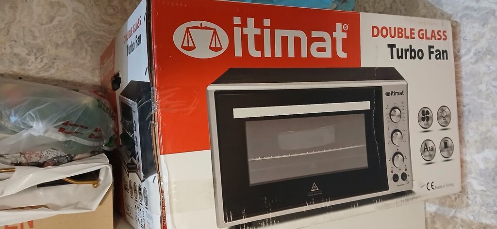 İtimat Double Glass Turbo Fan elektrik sobası Tezedır Istıfade — Masaüstü plitələr, Bakı
