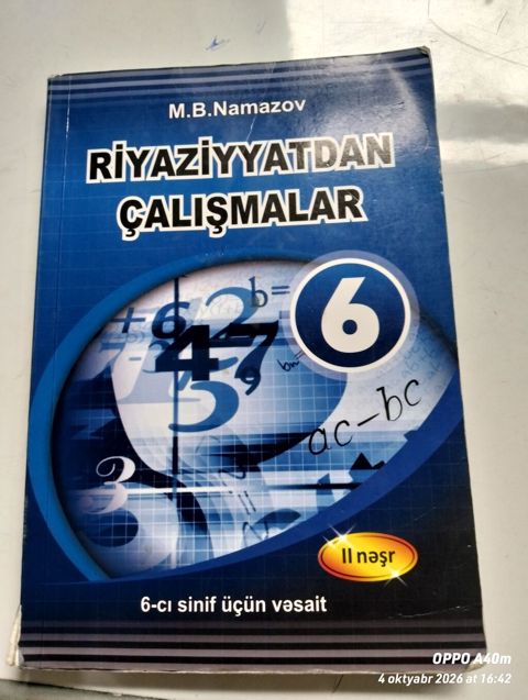 Məhsul: “Riyaziyyatdan Çalısmalar – 6” (II nəşr) Müəllif: M.B. Namazov — Bakı