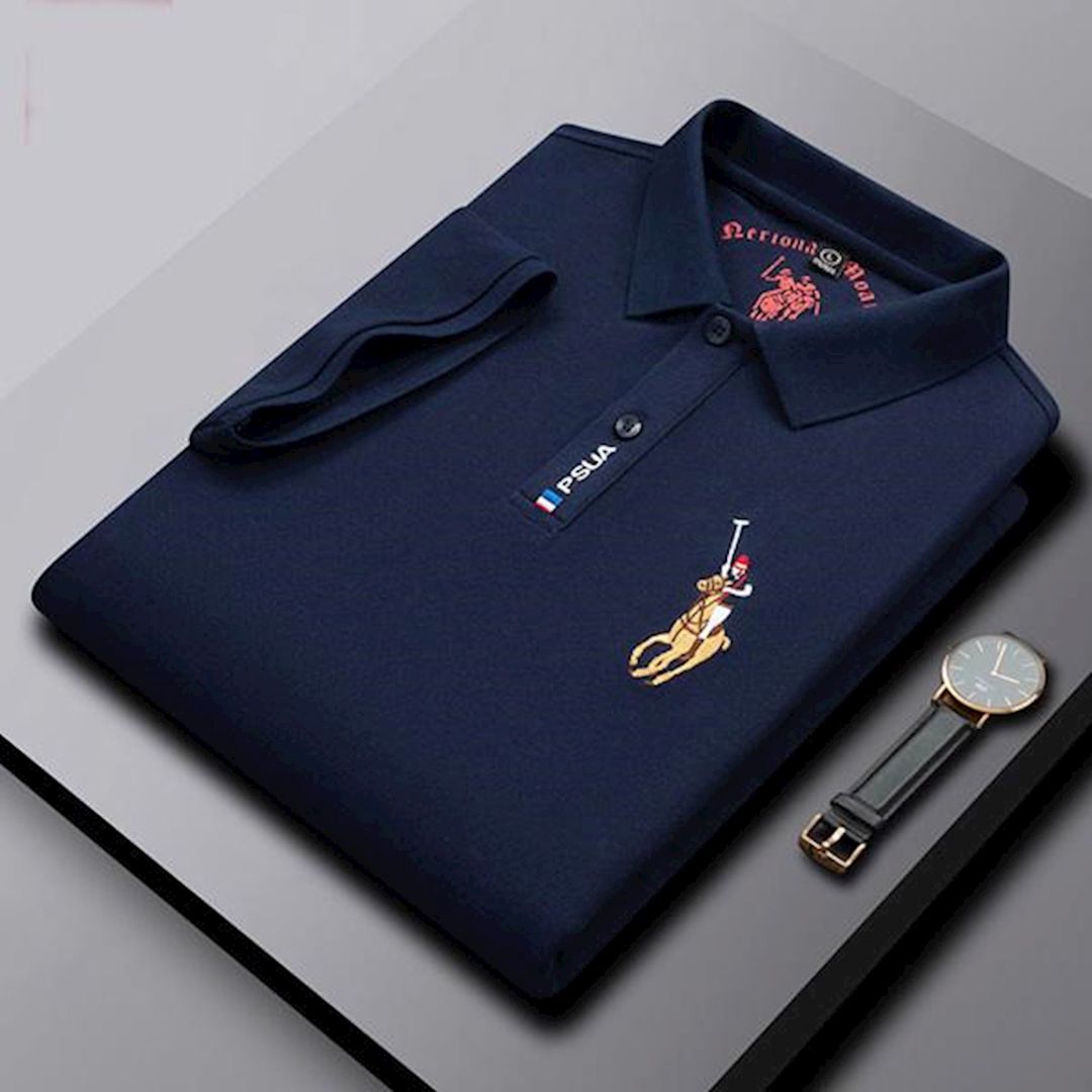 Kişilər üçün polo EB 877, tünd-göy, pambıq, ölçü 3XL — Mallar, Bakı (3)