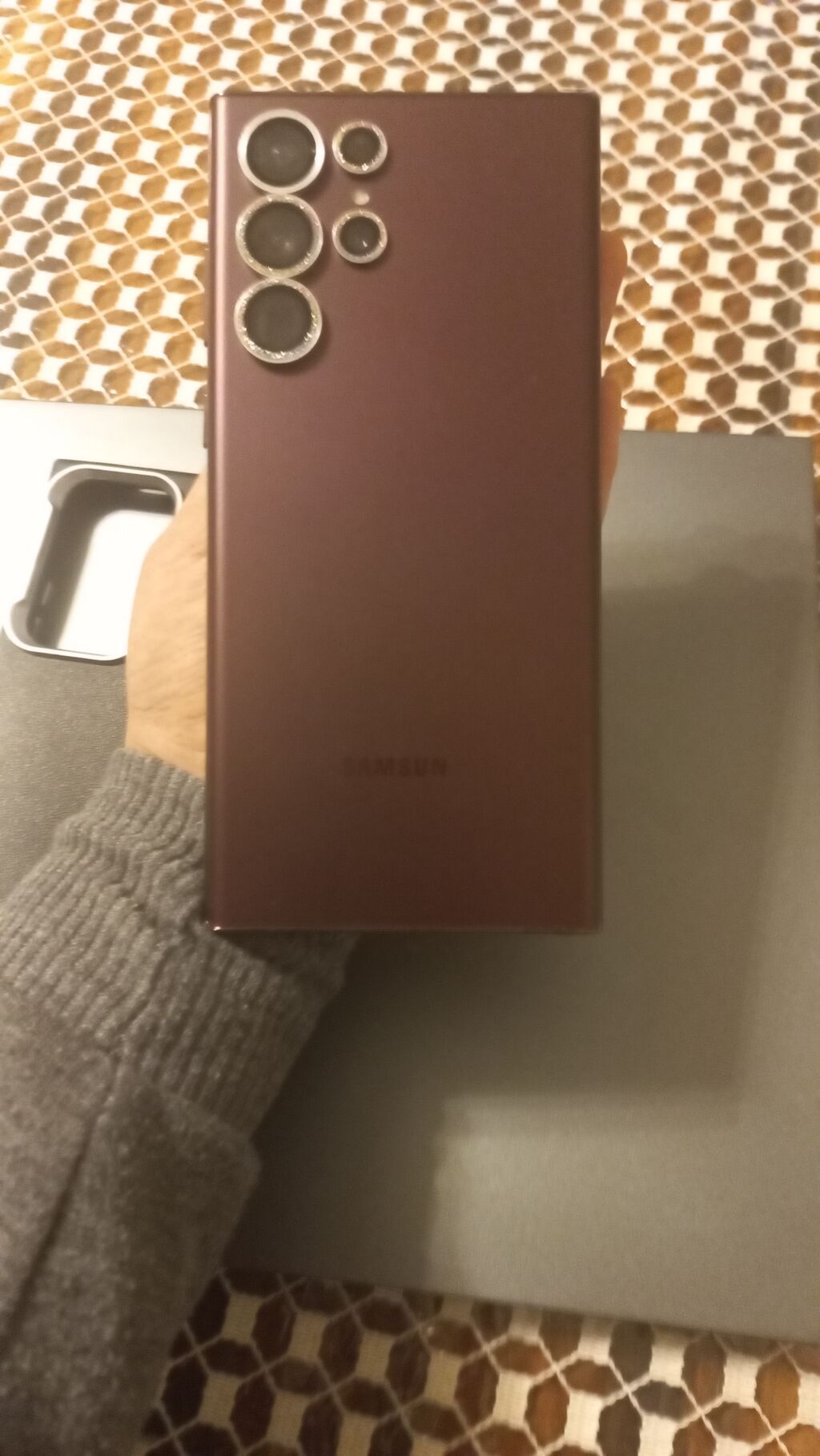 Samsung Galaxy S22 Ultra, 256 GB, rəng - Bənövşəyi, Düyməli, Sensor, Barmaq izi — Samsung, Tovuz (3)