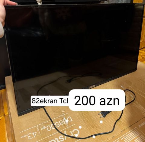 Televizor TCL 82 ekran smartdi yeni kimidir 200 azn satilir unvan — Bakı