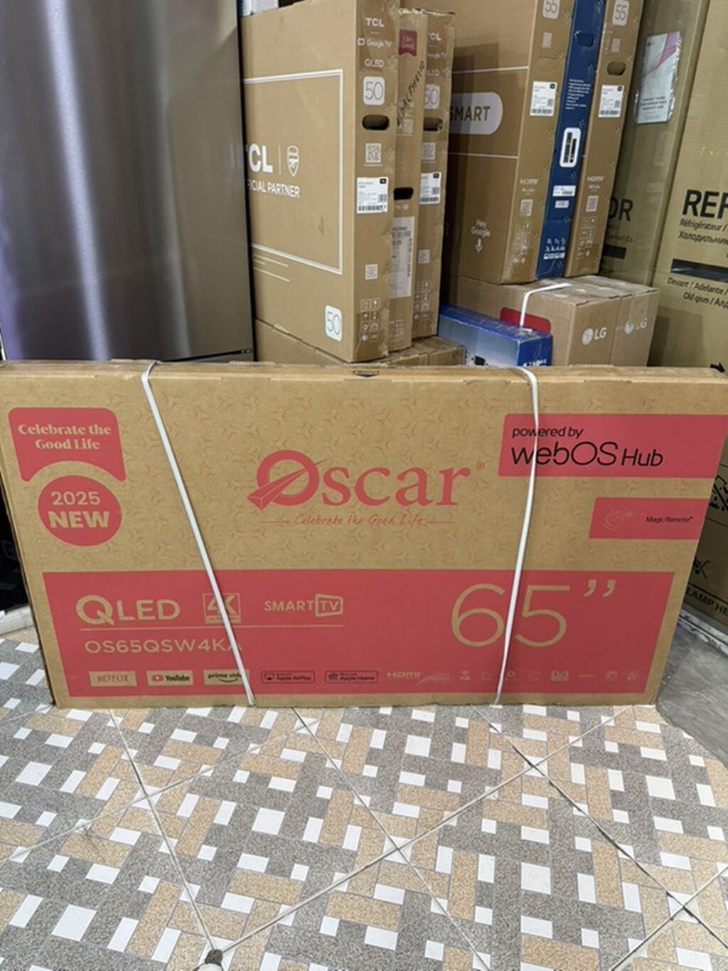 Oscar 65" QLED Smart TV (Model: OS65QSW4K) - Ekran: 65 düym QLED, 4K — Televizorlar, Bakı (4)