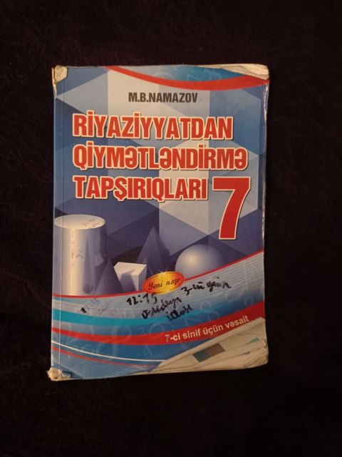 7 Sinif Riyaziyyat kitabı yazılmış yerləri var — Tovuz
