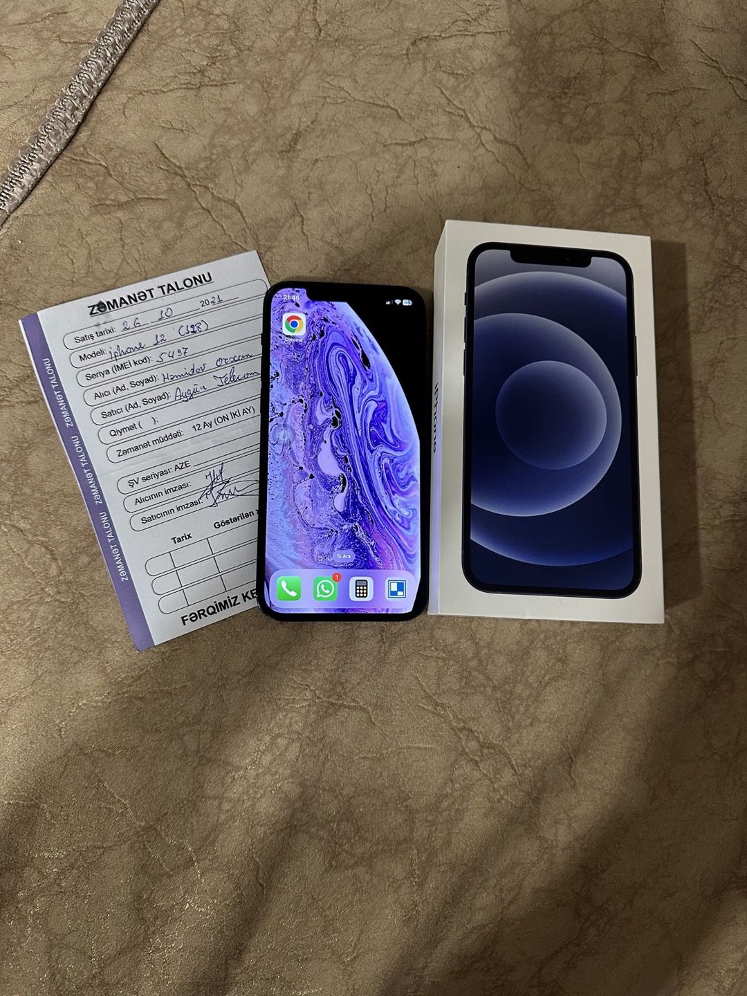 Apple iPhone 12 Black 128GB/4GB — Smartfonlar, Bakı (5)