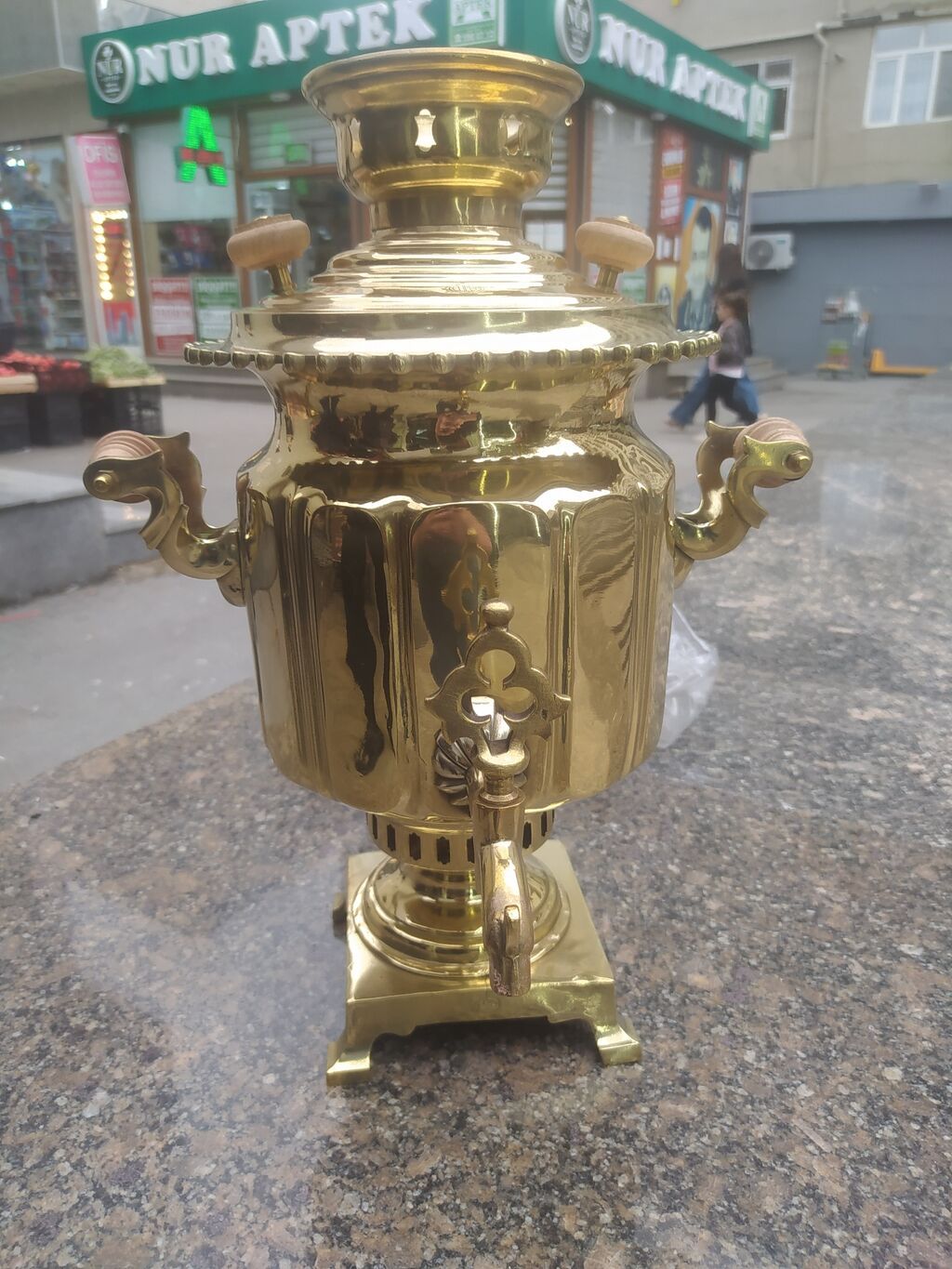 Misin samovar Rusiya üslubunda kömür/odunla işləyən model.4.5l — Samovarlar, Bakı (3)