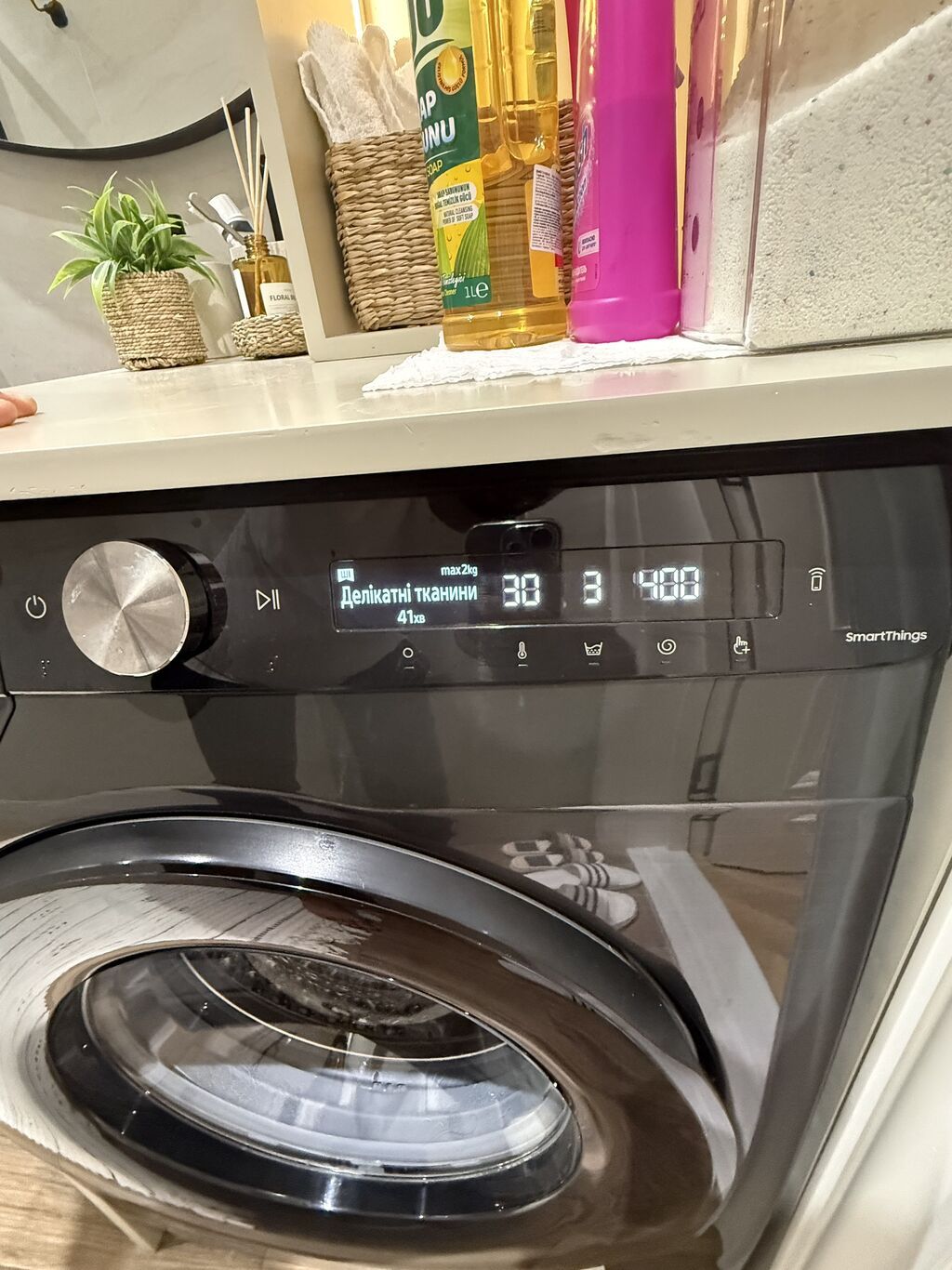 Paltaryuyan maşın Samsung, 8 kq, İşlənmiş, Avtomat, Qurutmasız, Kredit yoxdur — Çamaşır maşınları, Digah (6)