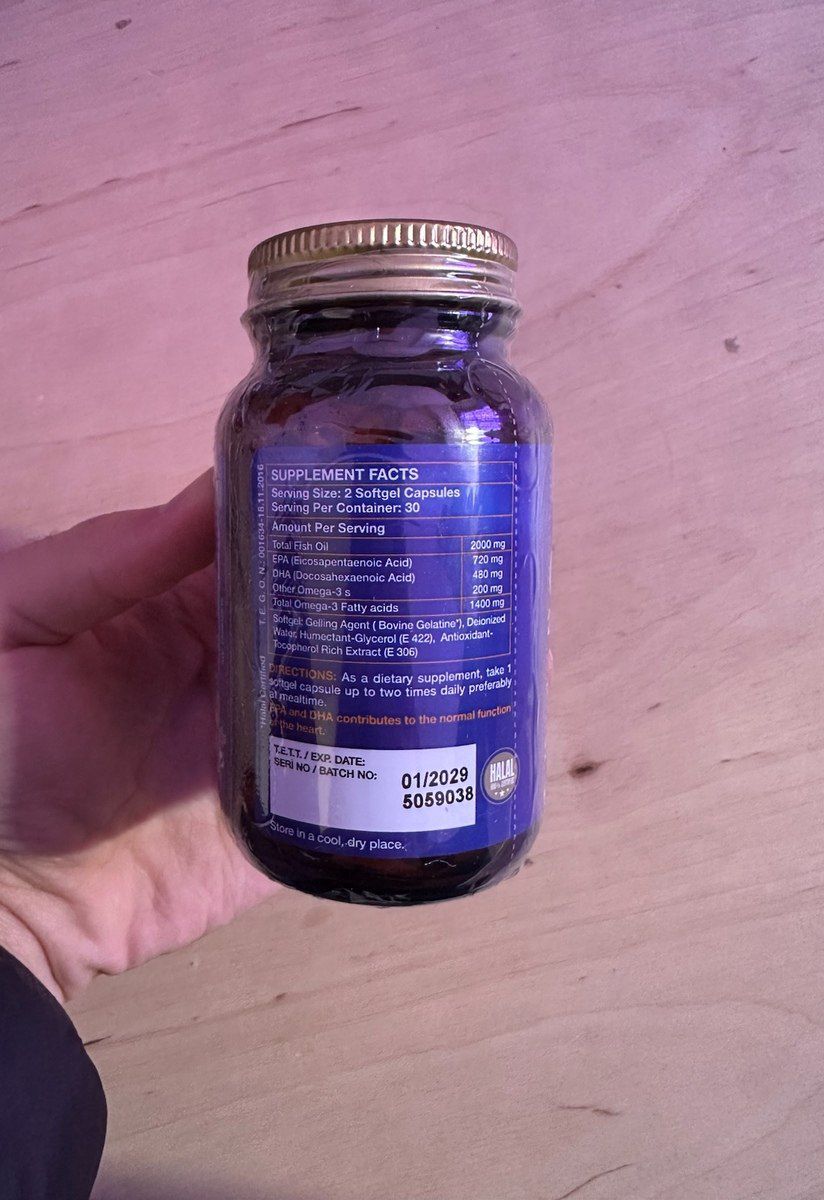 Balıq Yağı Vitamin Omega-3 2000 mg Nutraxin Norveç — Gözəllik və səhiyyə, Bakı (6)