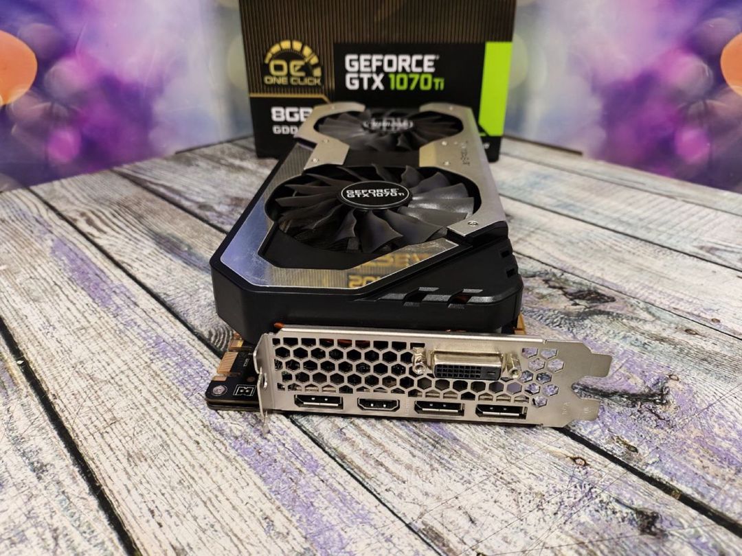 Video kart Palit GTX 1070Ti Jetstream 8GB — Kompüterlər və noutbuklar, Bakı (4)