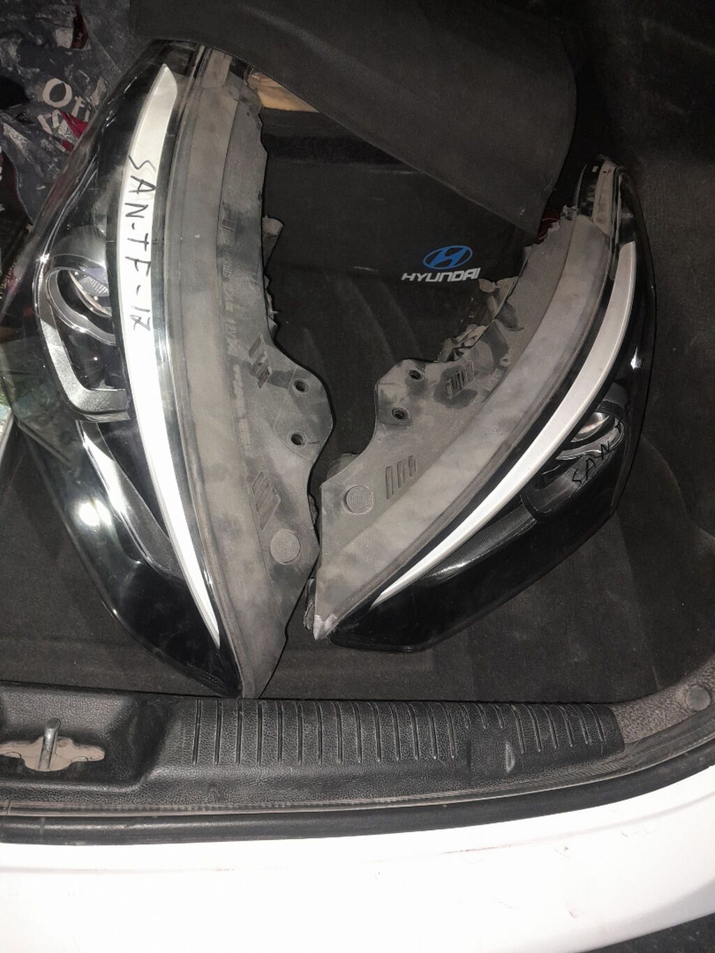 Komplekt, Yaxın və uzaq vuran işıqlar Hyundai, 2017 il, Orijinal, Yaponiya, İşlənmiş — Avtomobil işığı, Bakı (2)