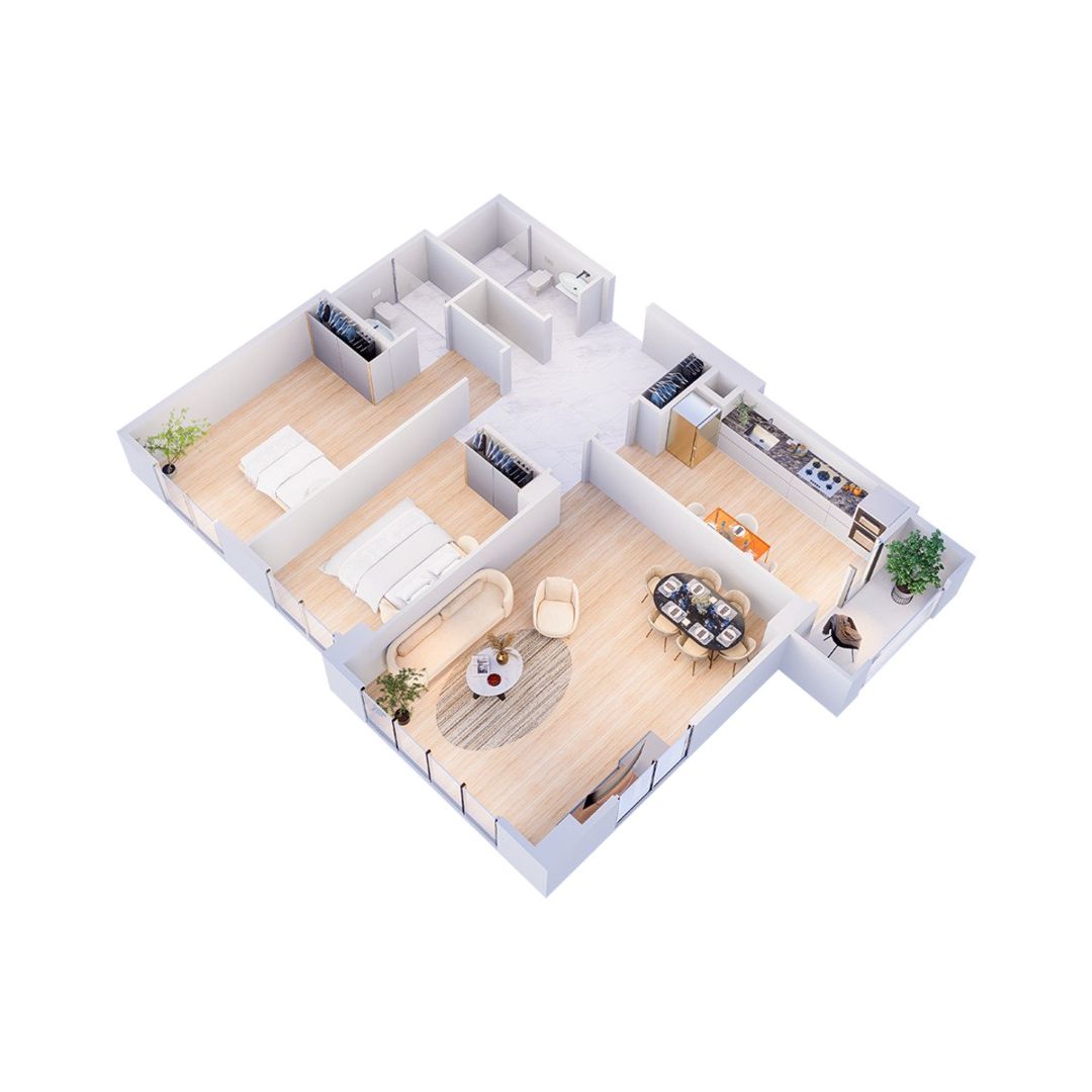Satılır 3 otaqlı yeni tikili 107 m² — Mənzil, Bakı (2)