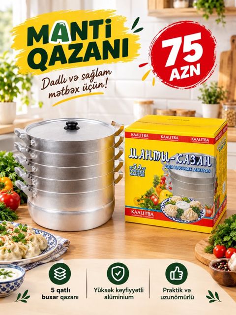 Mantı Qazanı – dadlı və sağlam mətbəx üçün — Bakı