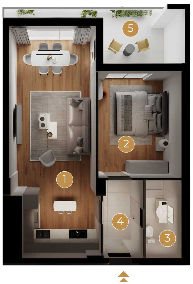 Satılır 2 otaqlı yeni tikili 72.2 m² — Mənzil, Bakı (7)