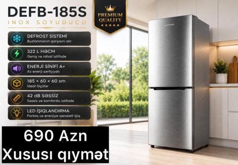 Soyuducu Hoffmann DEFB-185S — Bakı