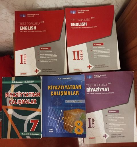 Kitablar hamısı satılır təzə kimidilər. Whatsapp aktivdir — Qobu