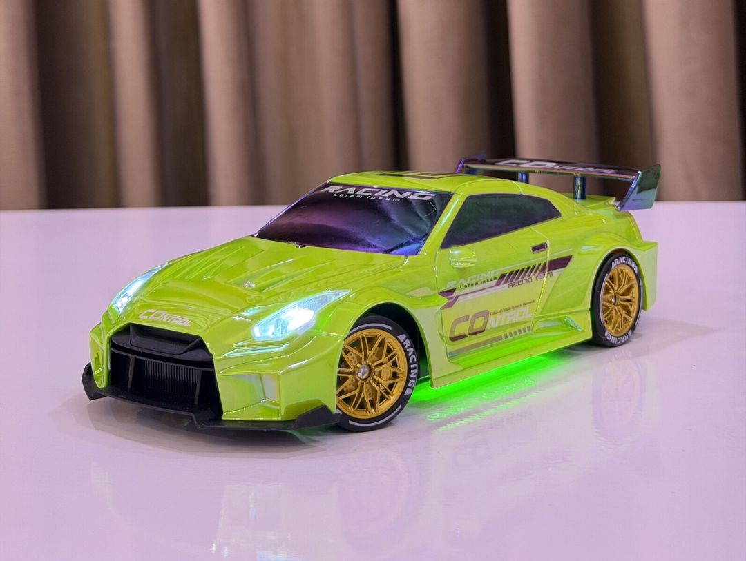 Pultlu drift maşını "Nissan GTR Green" — Oyuncaqlar, Bakı (3)