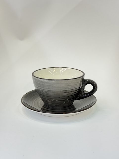Çay dəsti TB1, keramika, boz, 6 nəfərlik — Bakı