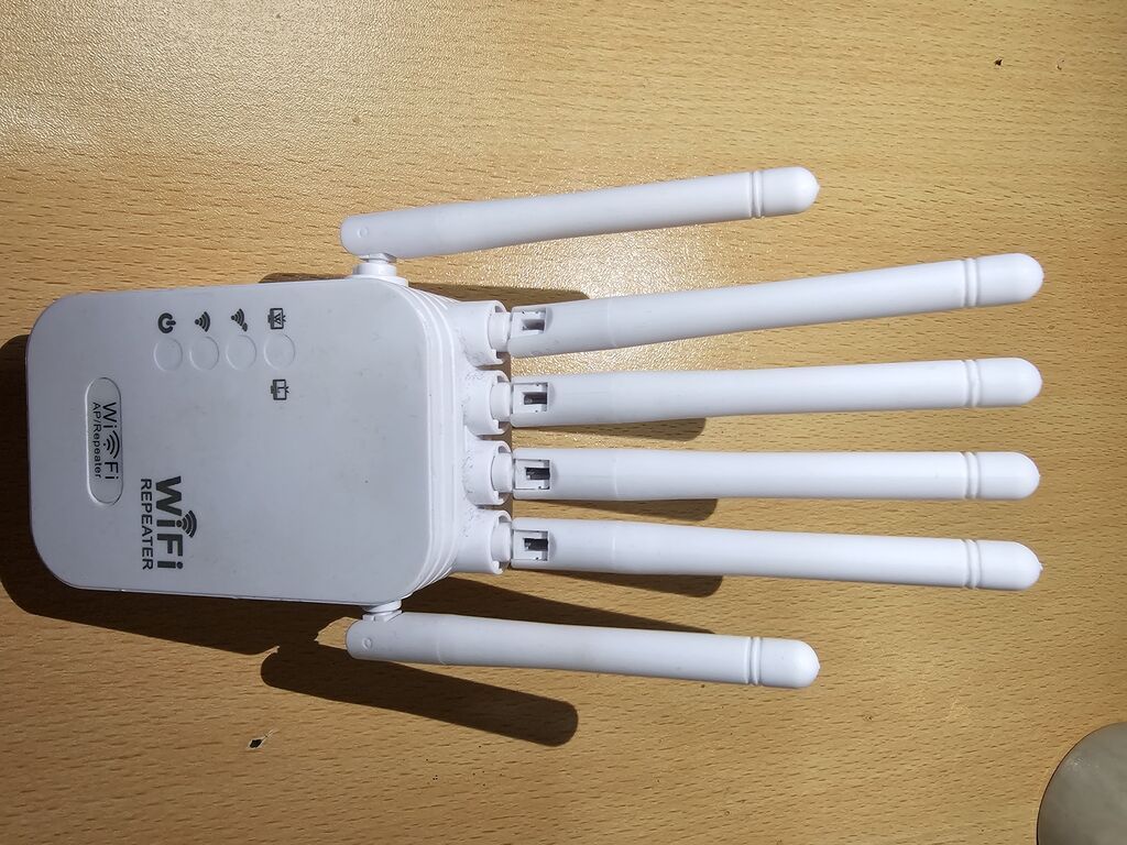 Wi‑Fi Repeater / AP Range Extender - 6 ədəd xarici antena: daha geniş — Şəbəkə və server avadanlığı, Bakı (2)
