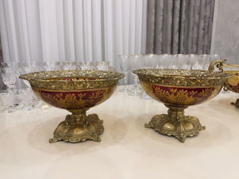 Hər biri 150 Azn. 8 parça cehizlik və servantlıq bronz qablar — Bakı
