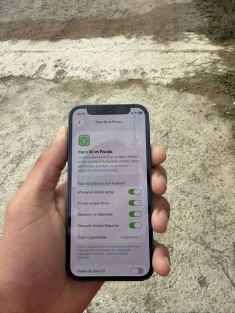 IPhone 12, Mavi, Face ID — Bakı