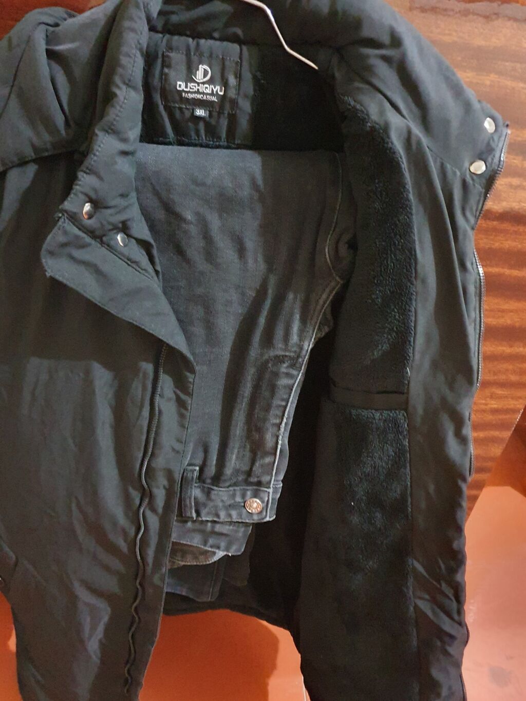 Dushıqıyu kişi parkası – 3XL ölçü - Rəng: qara - Uzun model, qış üçün — Kurtkalar, Bakı (3)