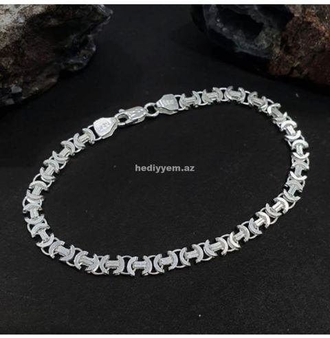 925 prob Kişi Gümüş Qolbaq Şanel – No.3602 — 100 ₼ · Bakı · Bileziklər 925 prob Kişi Gümüş Qolbaq Şanel – No.3602 — Bakı