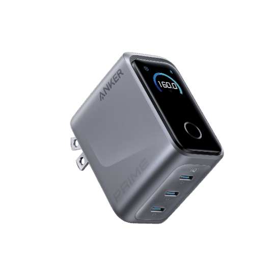 Charger Connector Travel Anker Prime 3 Ports A2687341 Silver 160W — Şarj cihazları, Bakı