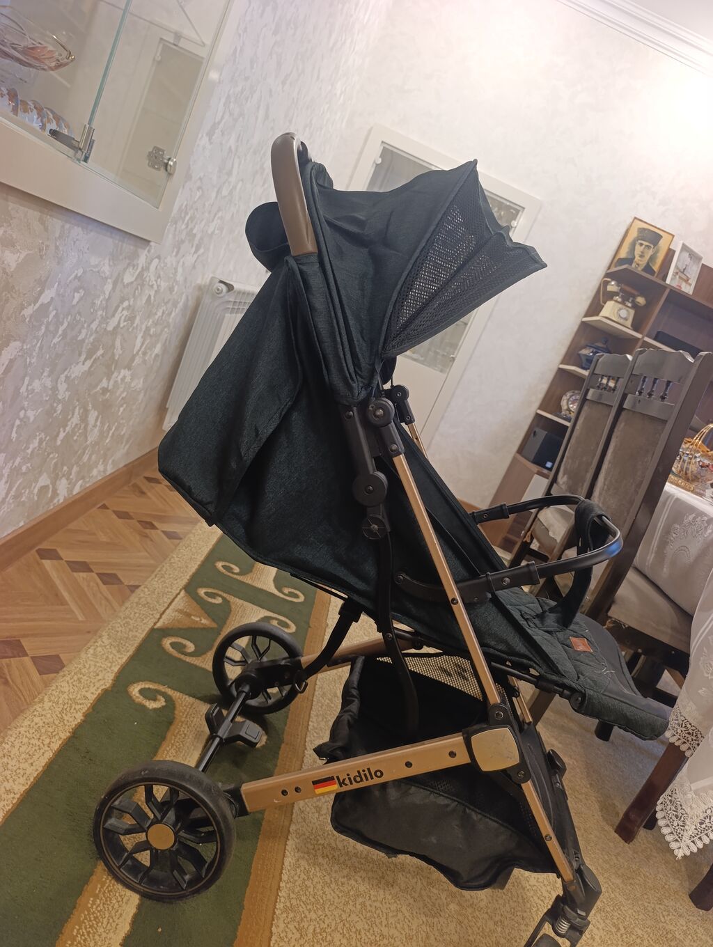 Kidilo uşaq arabası - Tip: gəzinti/umbrella tipli araba - Rəng: tünd — Arabalalar, Masazır (2)