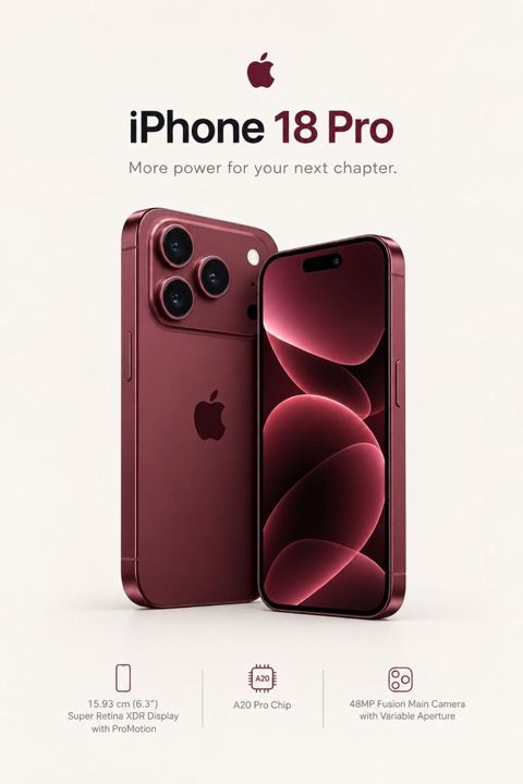 Apple iPhone 18 Pro Burgundy 256GB/12GB — Bakı