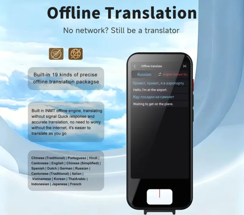 Tərcümə aparatı AI Translator–148 Dildə Cib Tərcüməçiniz Model — Digər, Bakı (2)