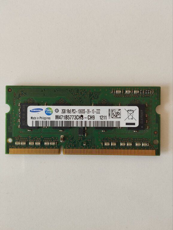 Operativ yaddaş "Samsung DDR3 2GB" — Kompüterlər və noutbuklar, Bakı (2)