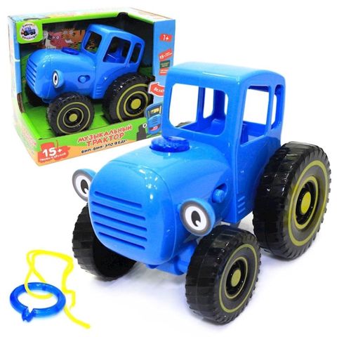Musiqili traktor PG1823, 15x15.2 sm, göy — Bakı