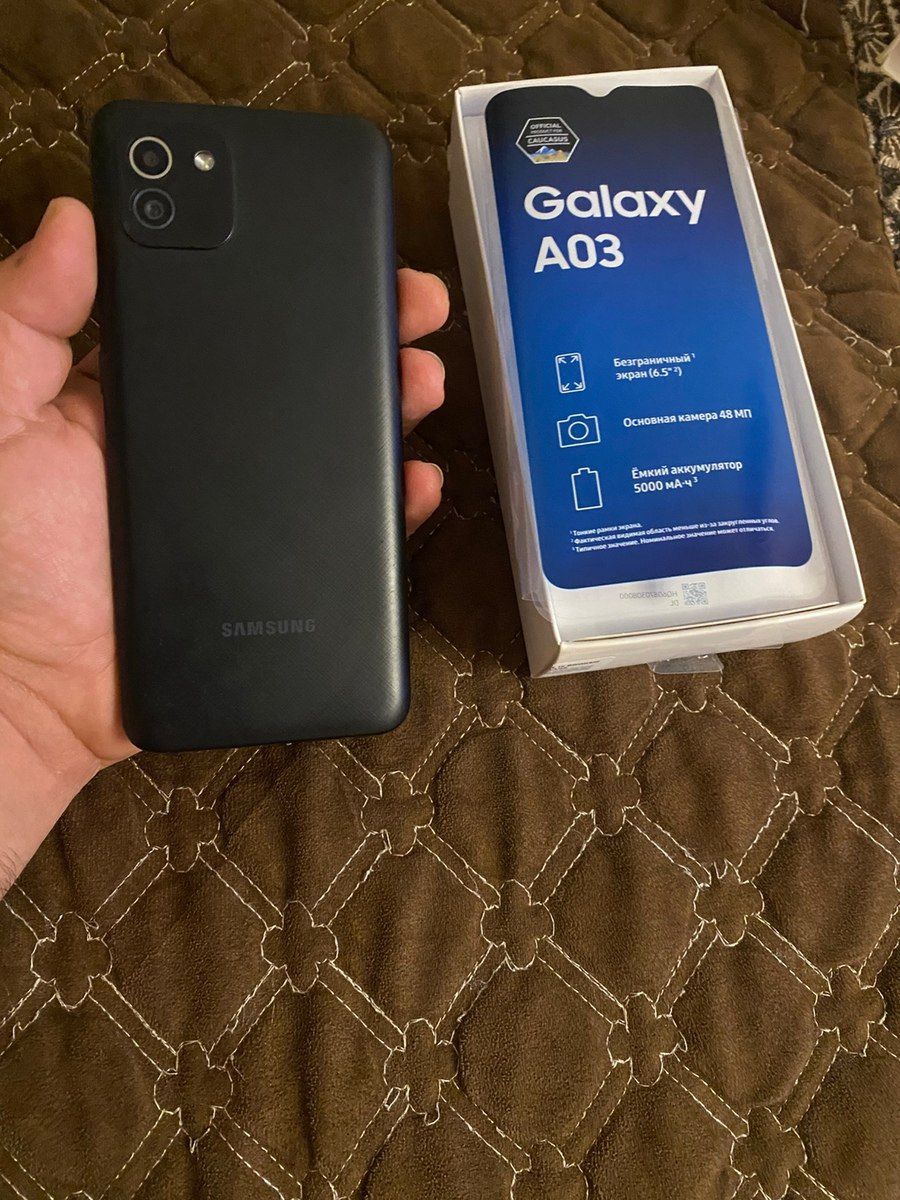 Samsung Galaxy A03 Black 32GB/4GB — Smartfonlar, Bakı (3)