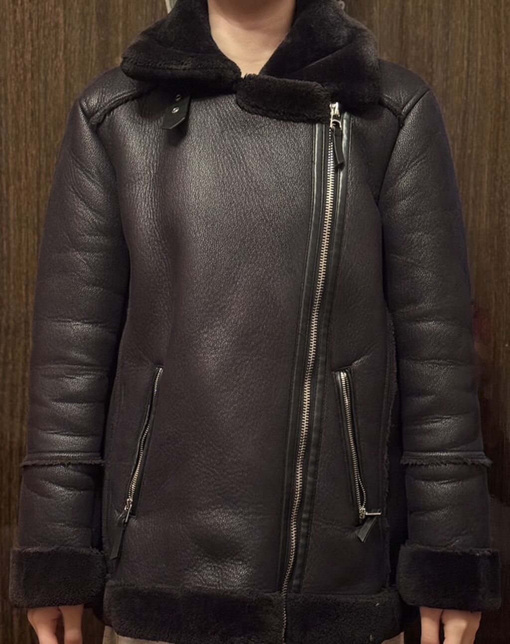 Dəri kurtka, Stradivarius, L — Jaketlər, Bakı (3)