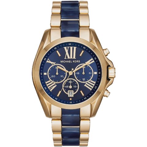 Kişi qol saatı No Brand MK6268 Blue/Gold — Bakı