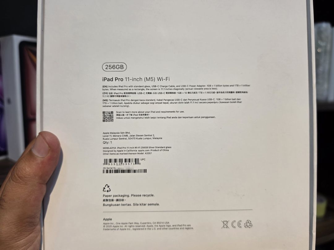 Apple iPad Pro 11-inch M5 256Gb Silver — Planshetlər, Bakı (3)