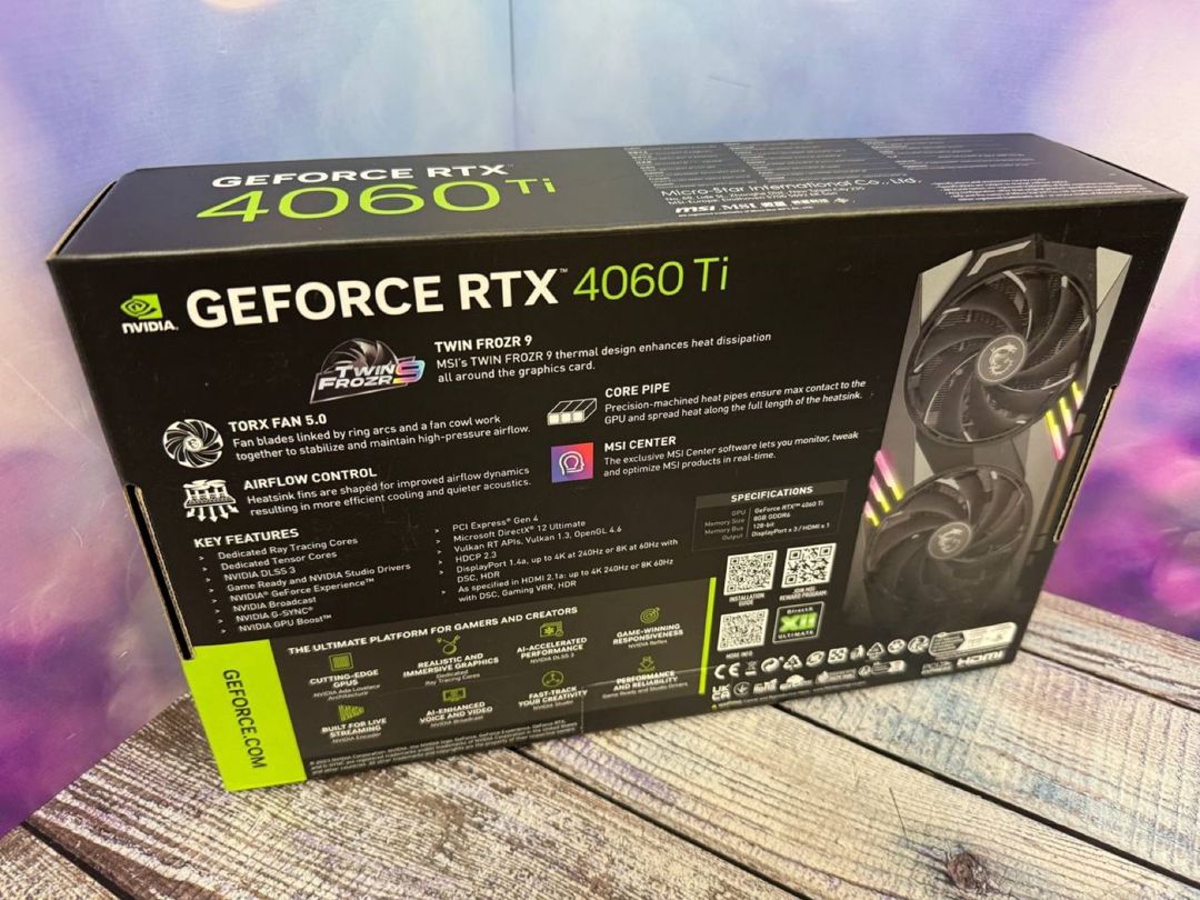 MSI GeForce RTX 4060 Ti Gaming X 8GB RFB — Kompüterlər və noutbuklar, Bakı (2)