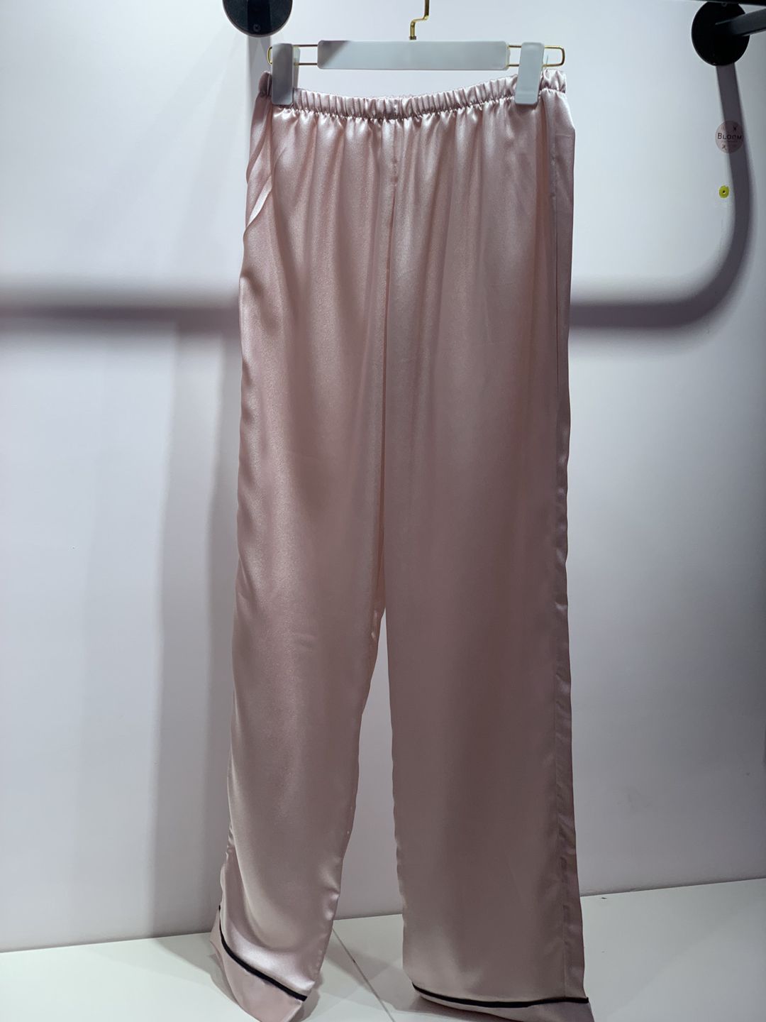 Şalvarlı pijama dəsti, açıq çəhrayı, atlas, ölçü 36 — Mallar, Bakı (3)
